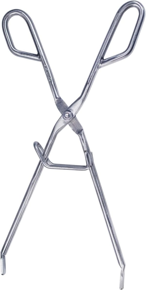 13-Inch Scissor Tongs, 100% Stainless Steel Meat Clamp for Oven & Grill, Professional Chef Quality, Extra-Thick 6.5mm Body, Ideal for BBQ, Grilling, and Cooking
